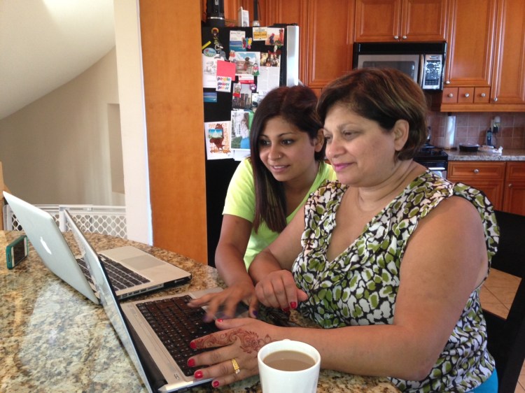 Making a postcard for our family